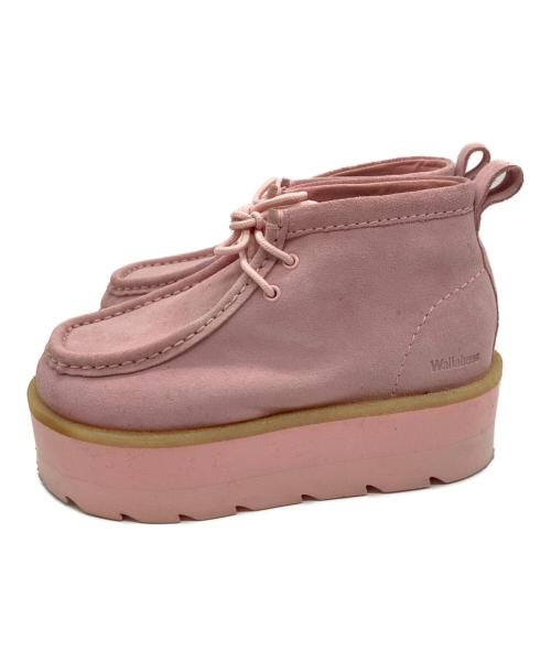 CLARKS ORIGINALS（クラークス オリジナルズ）CLARKS ORIGINALS (クラークス オリジナルズ) Meare Meare WB ELVTD Light Pink Sued ピンク サイズ:5 1/2の古着・服飾アイテム
