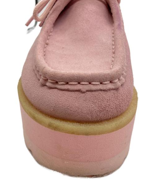 CLARKS ORIGINALS（クラークス オリジナルズ）CLARKS ORIGINALS (クラークス オリジナルズ) Meare Meare WB ELVTD Light Pink Sued ピンク サイズ:5 1/2の古着・服飾アイテム