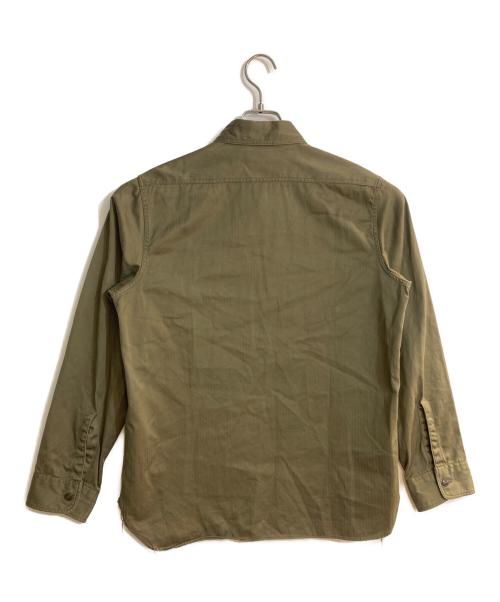 BUZZ RICKSON'S（バズリクソンズ）BUZZ RICKSON'S (バズリクソンズ) HERRINGBONE WORK SHIRT グリーン サイズ:15 1/2の古着・服飾アイテム