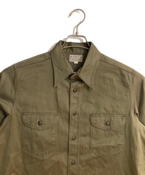 BUZZ RICKSON'S（バズリクソンズ）BUZZ RICKSON'S (バズリクソンズ) HERRINGBONE WORK SHIRT グリーン サイズ:15 1/2の古着・服飾アイテム