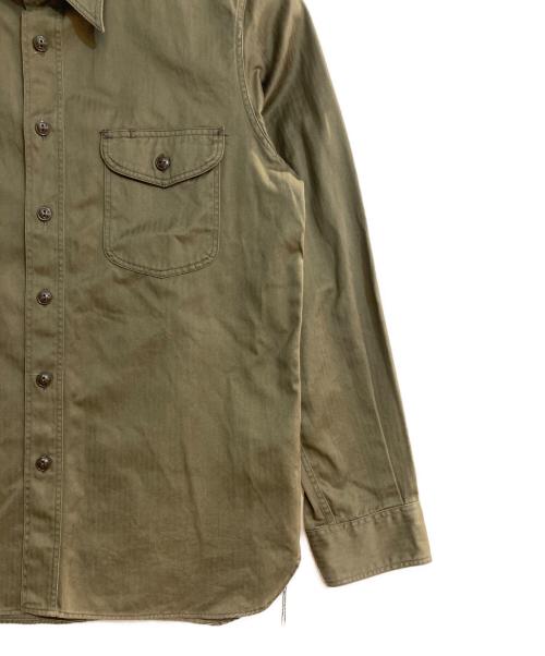 BUZZ RICKSON'S（バズリクソンズ）BUZZ RICKSON'S (バズリクソンズ) HERRINGBONE WORK SHIRT グリーン サイズ:15 1/2の古着・服飾アイテム