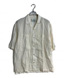 MISEI AMBIGUOUS CLOTHING（ミセイ）の古着「リネンオープンカラーシャツ」｜ベージュ