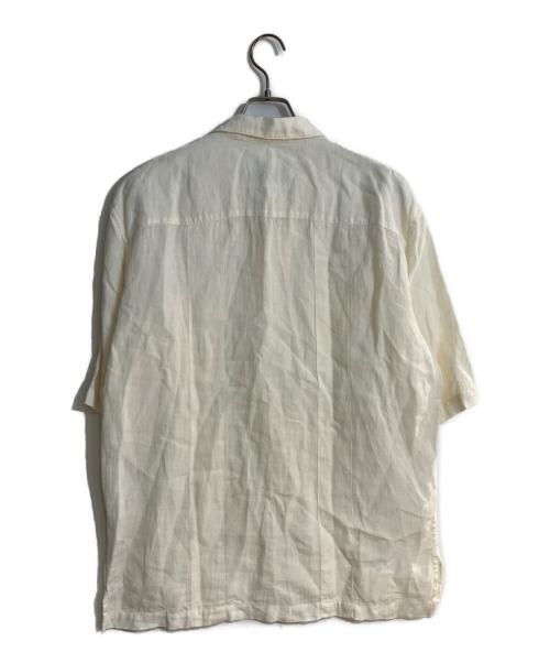 MISEI AMBIGUOUS CLOTHING（ミセイ）MISEI AMBIGUOUS CLOTHING (ミセイ) リネンオープンカラーシャツ ベージュ サイズ:FREEの古着・服飾アイテム