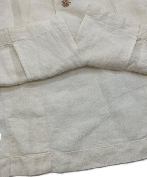 MISEI AMBIGUOUS CLOTHING（ミセイ）MISEI AMBIGUOUS CLOTHING (ミセイ) リネンオープンカラーシャツ ベージュ サイズ:FREEの古着・服飾アイテム