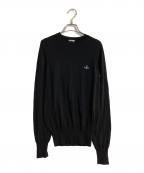 Vivienne Westwoodヴィヴィアンウエストウッド）の古着「オーブ刺繍クルーネックニット」｜ブラック