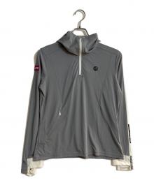 CPG GOLF（シーピージー ゴルフ）の古着「タイトシルエットフーディーシャツ」｜グレー
