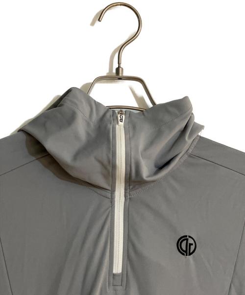CPG GOLF（シーピージー ゴルフ）CPG GOLF (シーピージー ゴルフ) タイトシルエットフーディーシャツ グレー サイズ:XLの古着・服飾アイテム