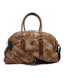 MARK&LONA（マークアンドロナ）の古着「Gauge Camo Boston Bag/ゲージ カモ ボストン バッグ」｜ベージュ
