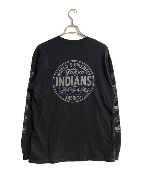 Tokyo Indians（トウキョウインディアンズ）Tokyo Indians (トウキョウインディアンズ) 26SSロングスリーブカットソー ブラック サイズ:Ｌの古着・服飾アイテム