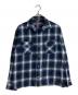 HIDE AND SEEK（ハイドアンドシーク）の古着「Ombre Check L/S Shirt/オンブレチェックシャツ」｜ブルー