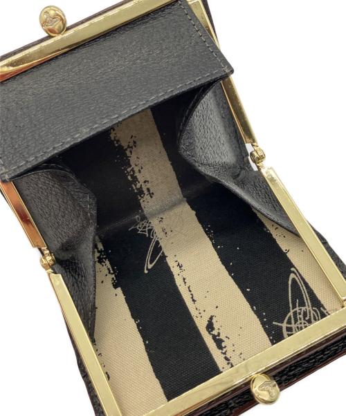 Vivienne Westwood（ヴィヴィアンウエストウッド）Vivienne Westwood (ヴィヴィアンウエストウッド) 2つ折りガマ口財布 ブラックの古着・服飾アイテム