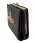 Vivienne Westwood (ヴィヴィアンウエストウッド) 2つ折りガマ口財布 ブラック：13000円