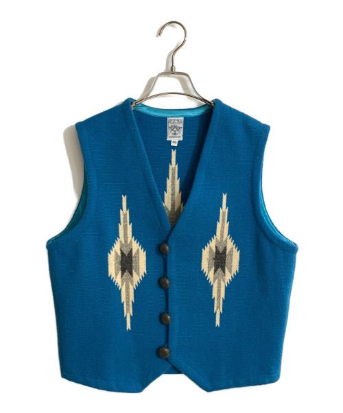 ORTEGA's（オルテガ）ORTEGA'S (オルテガ) チマヨベスト ブルー サイズ:40の古着・服飾アイテム