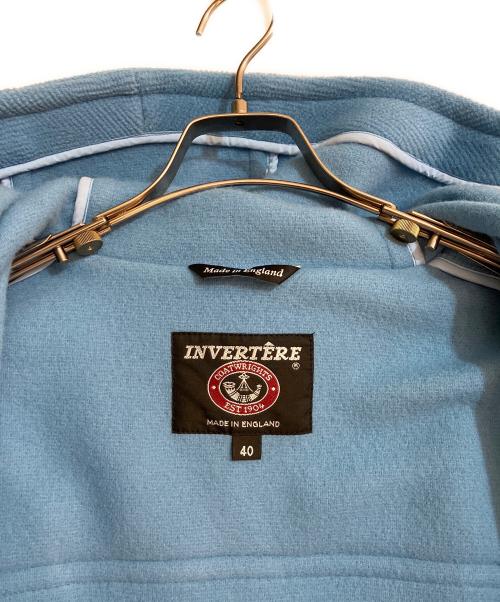 INVERTERE（インバーティア）INVERTERE (インバーティア) 25AW NEWTON ABBOT DUFFLE COAT REGULAR FIT ブルー サイズ:40の古着・服飾アイテム