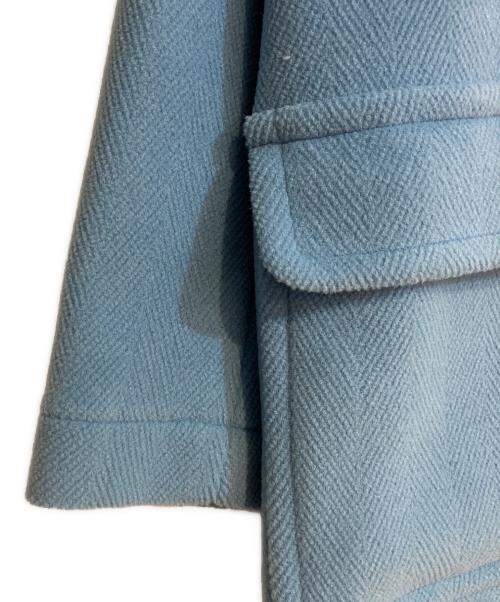 INVERTERE（インバーティア）INVERTERE (インバーティア) 25AW NEWTON ABBOT DUFFLE COAT REGULAR FIT ブルー サイズ:40の古着・服飾アイテム