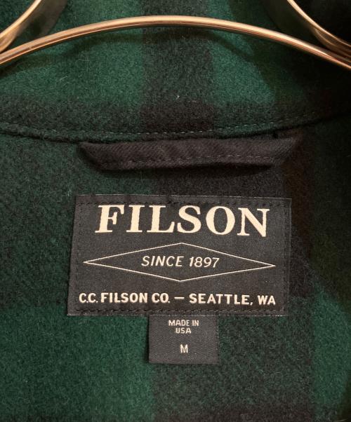 FILSON GARMENT（フィルソン ガーメント）FILSON GARMENT (フィルソン ガーメント) マッキーノクルーザージャケット グリーン サイズ:Mの古着・服飾アイテム