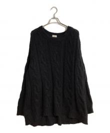 CELINE（セリーヌ）の古着「ボクシーアランモヘアニット」｜ブラック