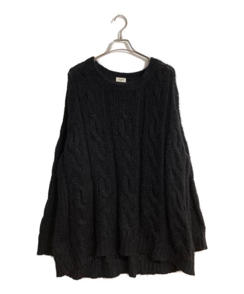CELINE（セリーヌ）CELINE (セリーヌ) ボクシーアランモヘアニット ブラック サイズ:XLの古着・服飾アイテム