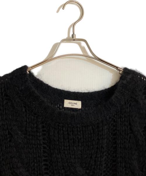CELINE（セリーヌ）CELINE (セリーヌ) ボクシーアランモヘアニット ブラック サイズ:XLの古着・服飾アイテム