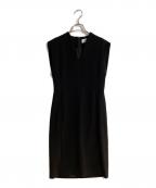 Mame Kurogouchiマメクロゴウチ）の古着「V-Neck Sleeveless Dress/ブイネック スリーブレス ドレス」｜ブラック