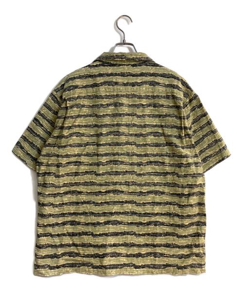 TENDERLOIN（テンダーロイン）TENDERLOIN (テンダーロイン) タイガーカモ オープンカラーシャツ グリーン サイズ:Ｌの古着・服飾アイテム