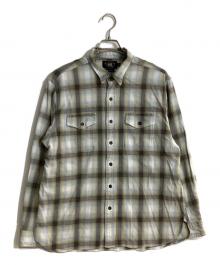 RRL（ダブルアールエル）の古着「コットンシャドーチェックシャツ」｜グリーン
