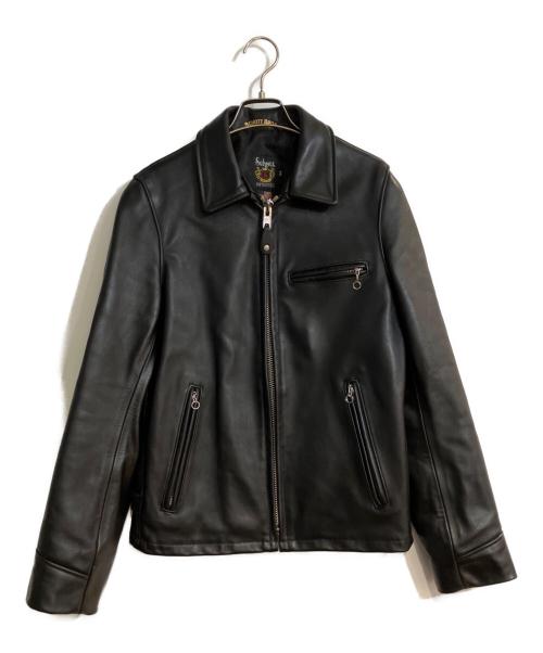 Schott（ショット）Schott (ショット) 103US TRUCKER LEATHER JKT ブラック サイズ:34の古着・服飾アイテム