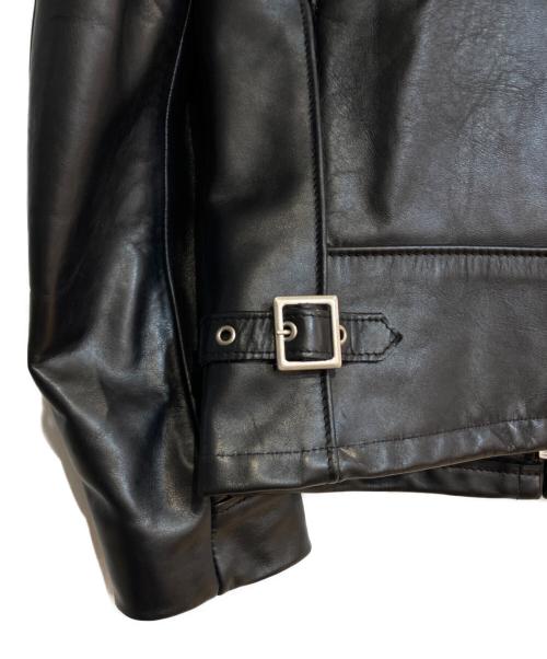 Schott（ショット）Schott (ショット) 103US TRUCKER LEATHER JKT ブラック サイズ:34の古着・服飾アイテム