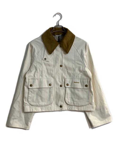 Barbour（バブアー）Barbour (バブアー) CROPPED BEADNELL / クロップド ビードネル カジュアルジャケット ホワイト サイズ:UK 10の古着・服飾アイテム