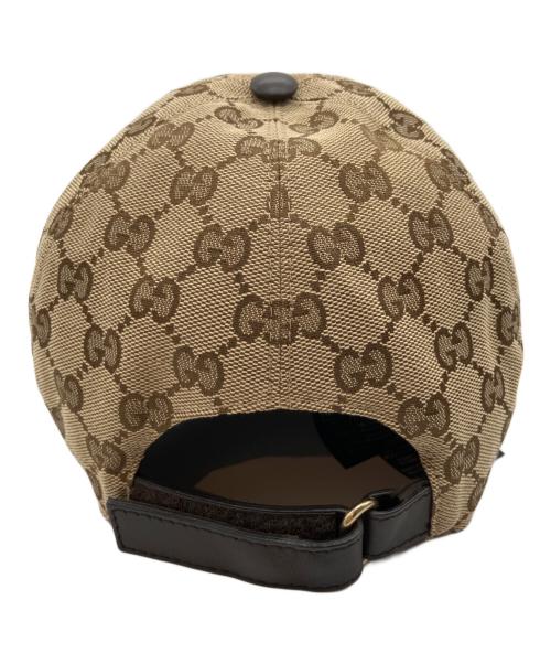GUCCI（グッチ）GUCCI (グッチ) オリジナルGGキャンバスベースボールキャップ ベージュの古着・服飾アイテム