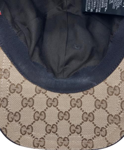 GUCCI（グッチ）GUCCI (グッチ) オリジナルGGキャンバスベースボールキャップ ベージュの古着・服飾アイテム