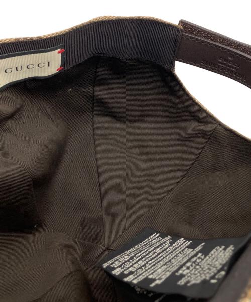 GUCCI（グッチ）GUCCI (グッチ) オリジナルGGキャンバスベースボールキャップ ベージュの古着・服飾アイテム