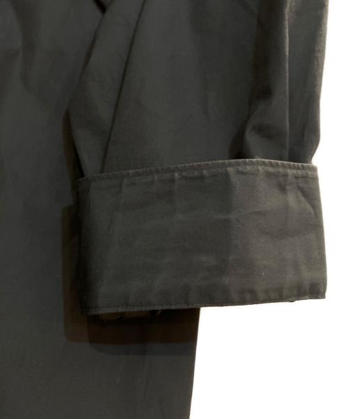 Graphpaper（グラフペーパー）Graphpaper (グラフペーパー) High Count Band Collar Round Cut Oversized Shirt ブラック サイズ:2の古着・服飾アイテム