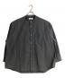 Graphpaper（グラフペーパー）の古着「High Count Band Collar Round Cut Oversized Shirt」｜ブラック