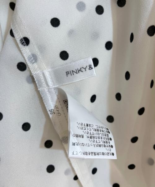 Pinky & Dianne（ピンキーアンドダイアン）Pinky & Dianne (ピンキーアンドダイアン) 2WAYドットボウタイブラウス ホワイト サイズ:SIZE 36の古着・服飾アイテム
