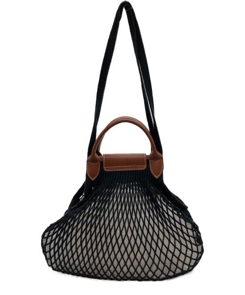 LONGCHAMP（ロンシャン）LONGCHAMP (ロンシャン) ネットバッグ ルプリアージュ ブラックの古着・服飾アイテム