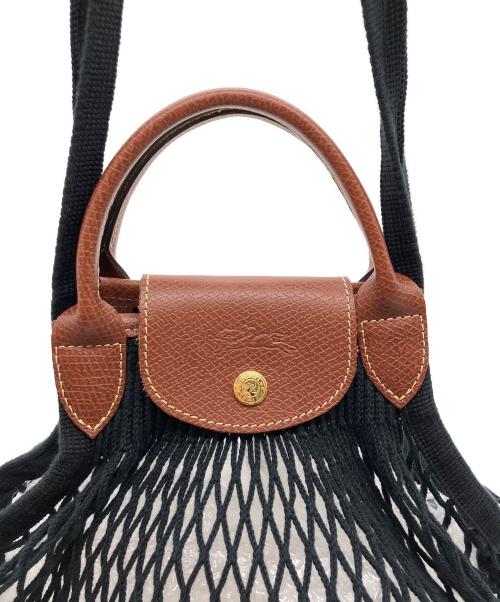 LONGCHAMP（ロンシャン）LONGCHAMP (ロンシャン) ネットバッグ ルプリアージュ ブラックの古着・服飾アイテム