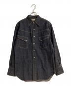 WAREHOUSEウエアハウス）の古着「Lot 3001 WESTERN SHIRTS/ロット サンゼンイチ ウエスタンシャツ」｜インディゴ