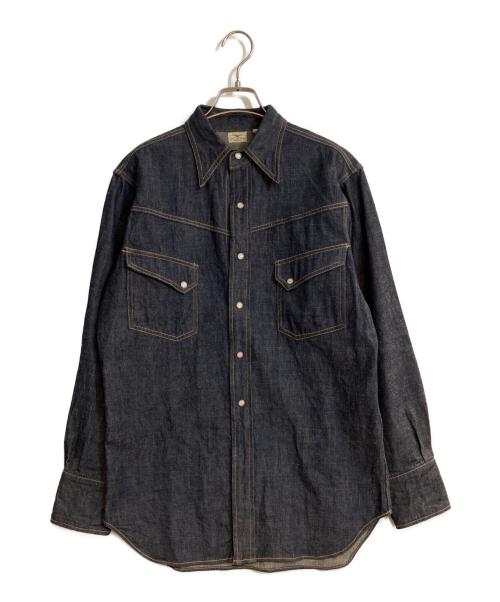 WAREHOUSE（ウエアハウス）WAREHOUSE (ウエアハウス) Lot 3001 WESTERN SHIRTS/ロット サンゼンイチ ウエスタンシャツ インディゴ サイズ:14の古着・服飾アイテム