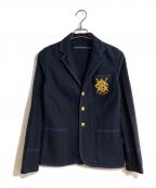 RALPH LAUREN SPORTラルフローレン スポーツ）の古着「エンブレム刺繍ブレザー」｜ネイビー
