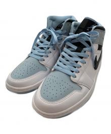 NIKE（ナイキ）の古着「Air Jordan 1 Mid "Ice Blue Nubuck"/エアジョーダン1ミッド」｜スカイブルー