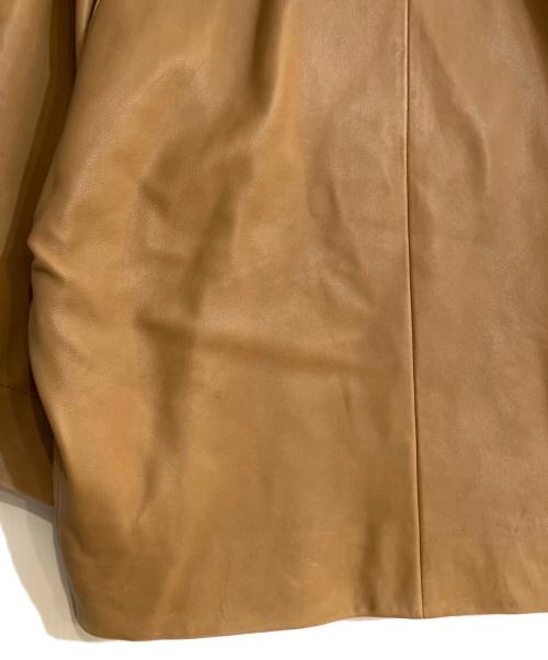 Vivienne Westwood RED LABEL（ヴィヴィアンウエストウッドレッドレーベル）Vivienne Westwood RED LABEL (ヴィヴィアンウエストウッドレッドレーベル) ラムレザージップアップ半袖ジャケット ブラウン サイズ:38の古着・服飾アイテム