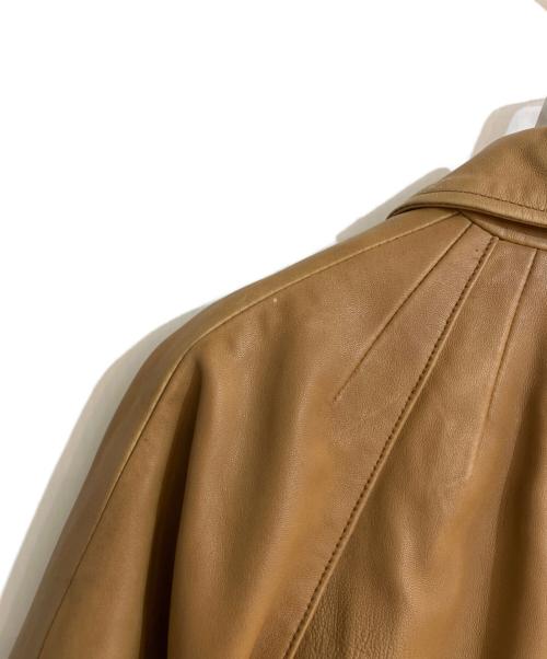Vivienne Westwood RED LABEL（ヴィヴィアンウエストウッドレッドレーベル）Vivienne Westwood RED LABEL (ヴィヴィアンウエストウッドレッドレーベル) ラムレザージップアップ半袖ジャケット ブラウン サイズ:38の古着・服飾アイテム