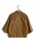 Vivienne Westwood RED LABEL (ヴィヴィアンウエストウッドレッドレーベル) ラムレザージップアップ半袖ジャケット ブラウン サイズ:38：25000円