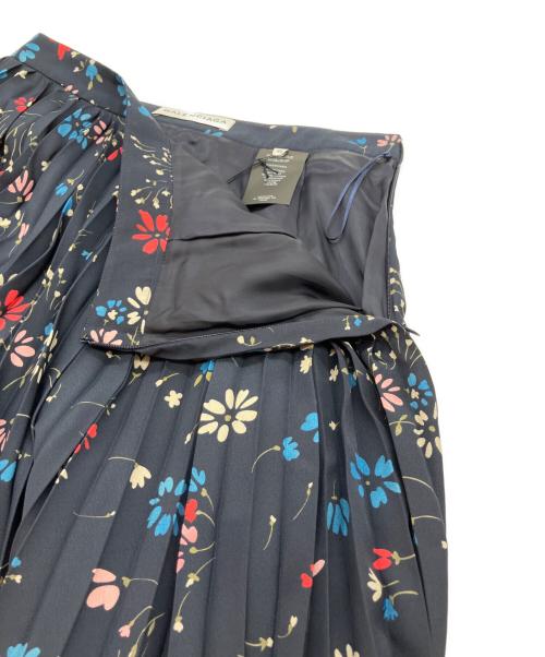 BALENCIAGA（バレンシアガ）BALENCIAGA (バレンシアガ) プリーツフラワープリントスカート ネイビー サイズ:36の古着・服飾アイテム