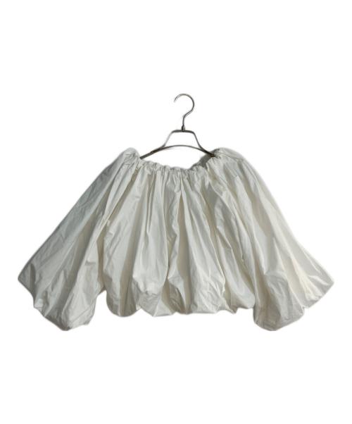 THE TOE（ザ・トゥー）THE TOE (ザ・トゥー) Epidavrou Puff Sleeve Blouse/エピダウロス パフスリーブ ブラウス ホワイト サイズ:Sの古着・服飾アイテム