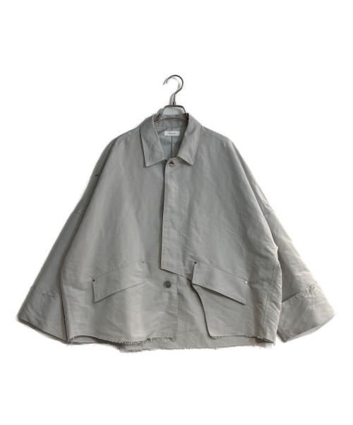 Knuth Marf（クヌースマーフ）Knuth Marf (クヌースマーフ) cutting edge shirt jacket グレー サイズ:Sの古着・服飾アイテム