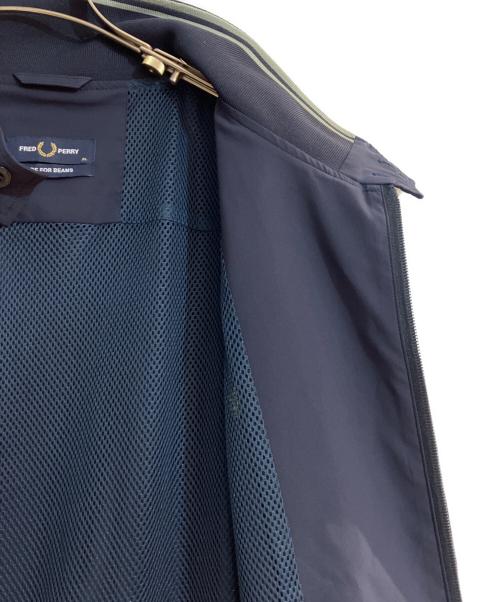 FRED PERRY（フレッドペリー）FRED PERRY (フレッドペリー) BEAMS (ビームス) 別注ジップブルゾン ネイビー サイズ:XLの古着・服飾アイテム