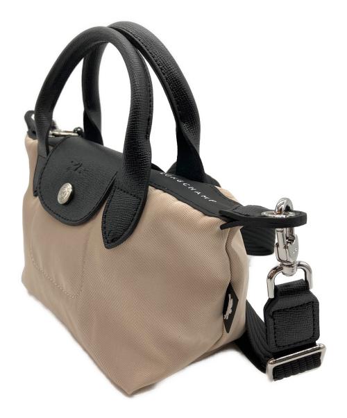 LONGCHAMP（ロンシャン）LONGCHAMP (ロンシャン) ル プリアージュ® エナジー XS トップハンドルバッグ ベージュの古着・服飾アイテム