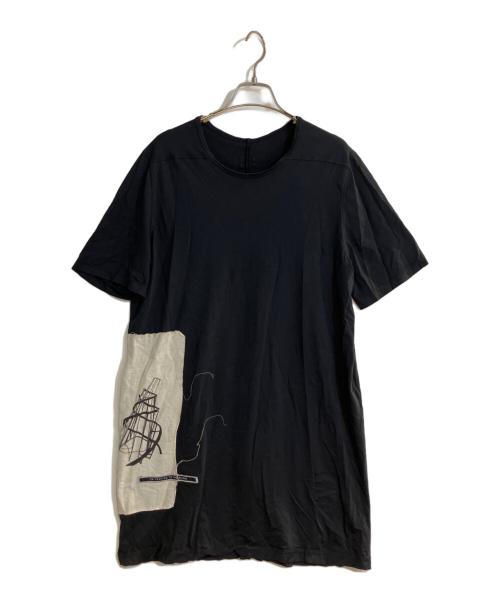RICK OWENS DRKSHDW（リックオウエンス ダークシャドウ）RICK OWENS DRKSHDW (リックオウエンス ダークシャドウ) 19SS LEVEL TEE/レベル　ティ ブラック サイズ:Mの古着・服飾アイテム